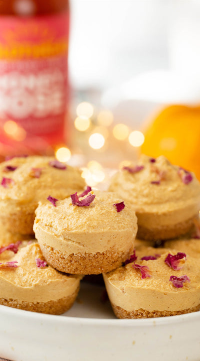 Honey Rose Cheesecake Bites