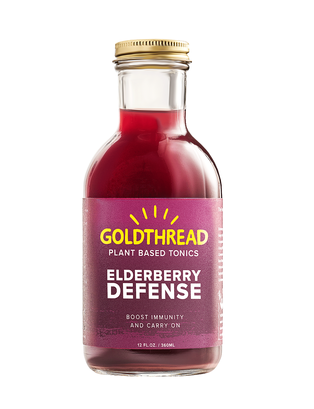 Goldthread Elderberry Defense Tonic front of pack view