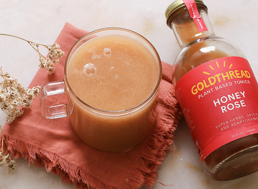 Honey Rose Latte with @cacaoforcoconuts