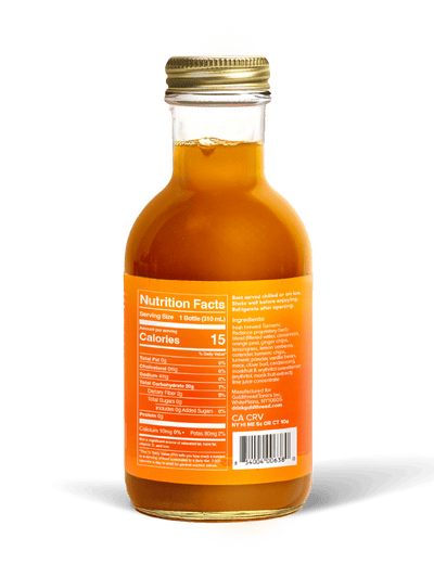 Goldthread Plant-Based Tonics Turmeric Radiance Tonic Back of Pack View
