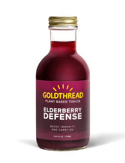 Goldthread Plant-Based Tonics Elderberry Defense Tonic Front of Pack View