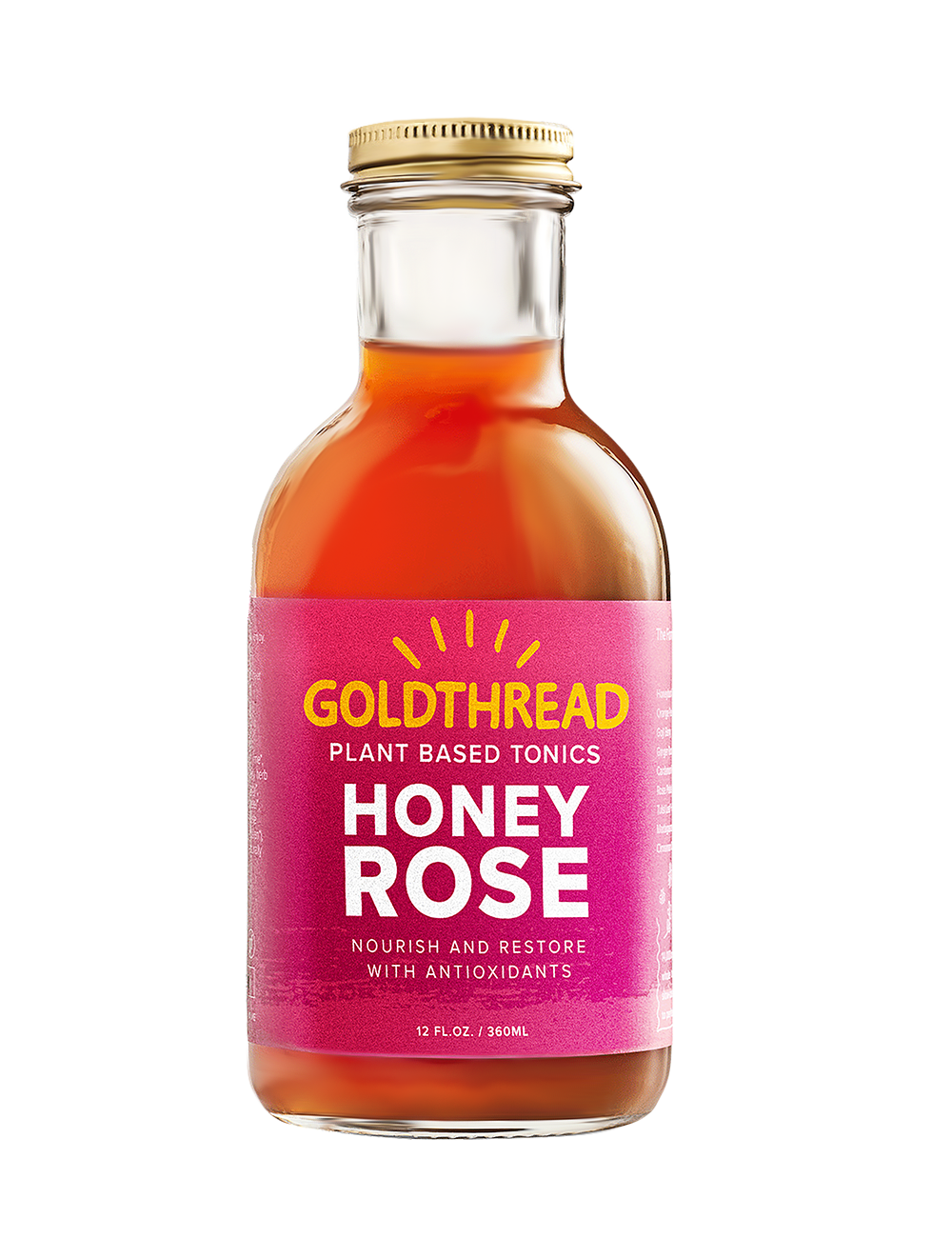 Goldthread Honey Rose Tonic front of pack view